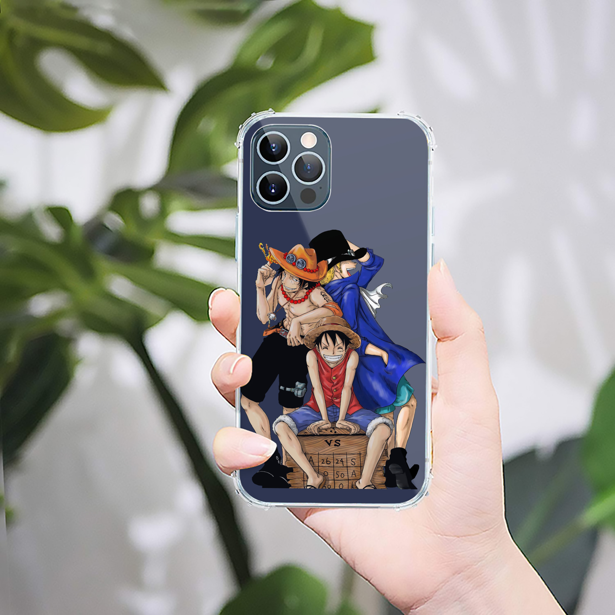 （画像用） ワンピース モンキー・D・ルフィ ONE PIECE Monkey D. Luffy 【iPhone 12シリーズ対応】透明スマホケース（クリアソフトケース）